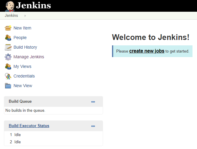 Jenkins first page